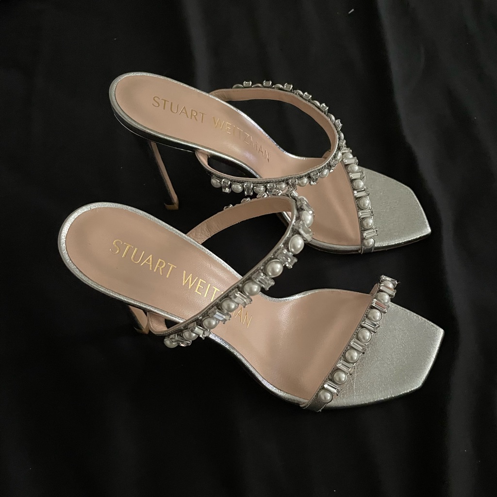 Stuart Weitzman Aleena Shine Heels New